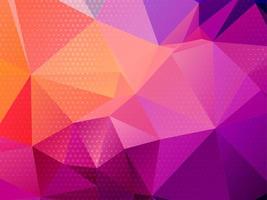 Abstract colorful triangular geometric crystal background vector