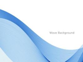 Abstract smooth stylish blue decorative wave background vector