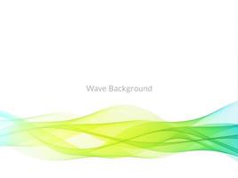 colorful dynamic wave style background design vector