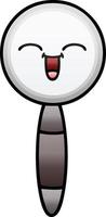 gradient shaded cartoon magnifying glass vector