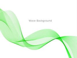 Abstract green decorative stylish  modern wave design banner background vector