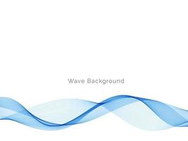 Abstract blue wave design decorative background vector