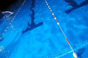 Swimming in indoor pool photo