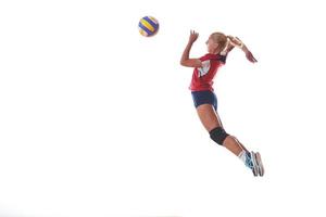 retrato de jugador de voleibol foto