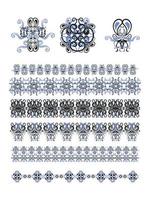 Set of decor elements 3 vector