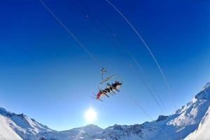 Ski lift view photo