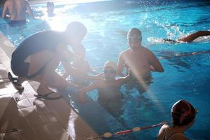 Swimmer in pool photo