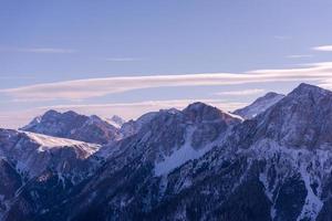 vista del paisaje de invierno foto