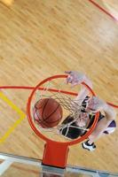 Playing basketball view photo