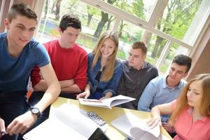 teens group in school photo