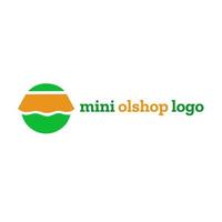 logotipo de plantilla de tienda en línea fresca vector