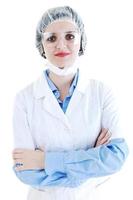 isolated adult woman nurse photo