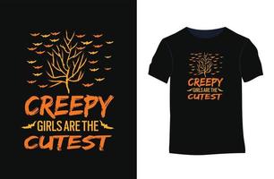 Halloween quotes vector typography tshirt design