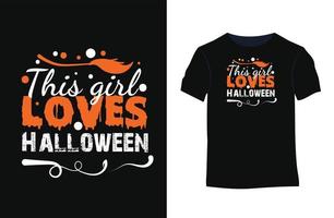 diseño de camiseta de tipografía vectorial de citas de halloween vector