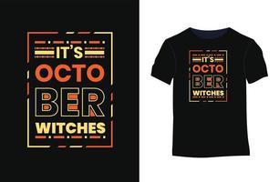 diseño de camiseta de tipografía vectorial de citas de halloween vector