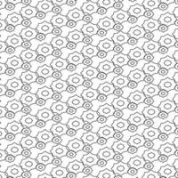 Geometrical floral outline pattern background vector