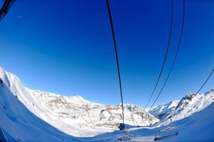 Ski lift view photo