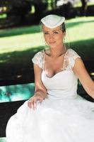 beautiful bride outdoor photo