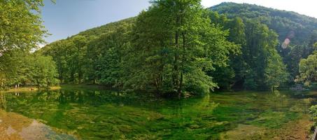 lago en pura naturaleza foto