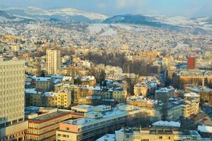 vista de la ciudad de sarajevo foto