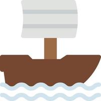 ilustración de vector de barco en un fondo. símbolos de calidad premium. iconos vectoriales para concepto y diseño gráfico.