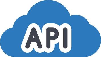 API vector illustration on a background.Premium quality symbols.vector icons for concept and graphic design.