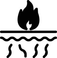ilustración de vector de fuego en un fondo. símbolos de calidad premium. iconos vectoriales para concepto y diseño gráfico.