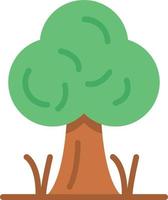 árbol, plano, icono vector