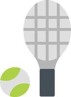 icono plano de tenis vector