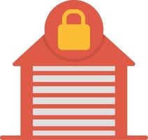 Garage Close Flat Icon vector