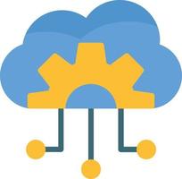 Cloud Computing Flat Icon vector