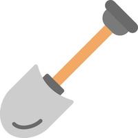 Shovel Flat Icon vector