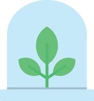 icono de planta plana vector