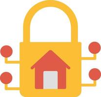 Smart Lock Flat Icon vector