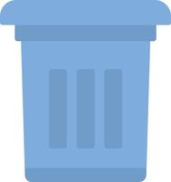 Trash Can Flat Icon vector