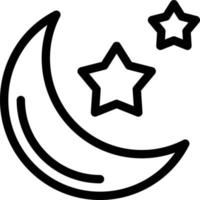 ilustración de vector de luna en un fondo. símbolos de calidad premium. iconos vectoriales para concepto y diseño gráfico.