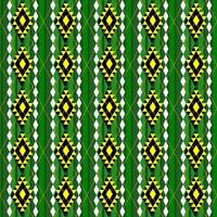 seamless pattern with green and yellow geometric vector