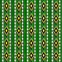 seamless pattern with green and yellow geometric vector