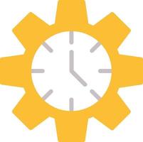 icono plano de gestión del tiempo vector