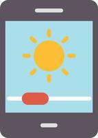 Brightness Flat Icon vector