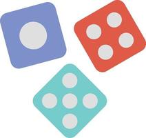 Dice Flat Icon vector