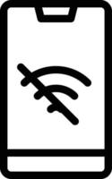 no hay ilustración de vector wifi en un fondo. símbolos de calidad premium. iconos vectoriales para concepto y diseño gráfico.