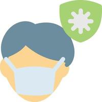 wear mask vector illustration on a background.Premium quality symbols.vector icons for concept and graphic design.