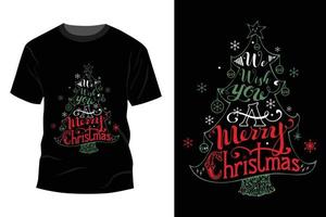 diseño de camiseta de navidad vector