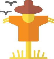 Scarecrow Flat Icon vector