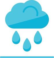 lloviendo icono plano vector