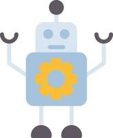 Robot Flat Icon vector