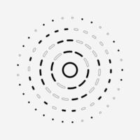 Abstract tech circle clear simple in center style artwork. Simple design for template background. vector