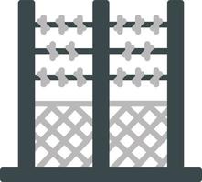 Fence Flat Icon vector