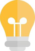 Light Bulb Flat Icon vector